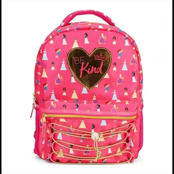 NWT Disney Kids' Princess 16" Backpack - Pink - "Be Kind" - Picture 1 of 11